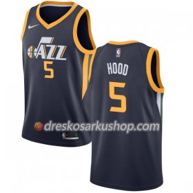 Muški NBA Dres Utah Jazz Rodney Hood 5 Nike 2017-18 Navy Swingman